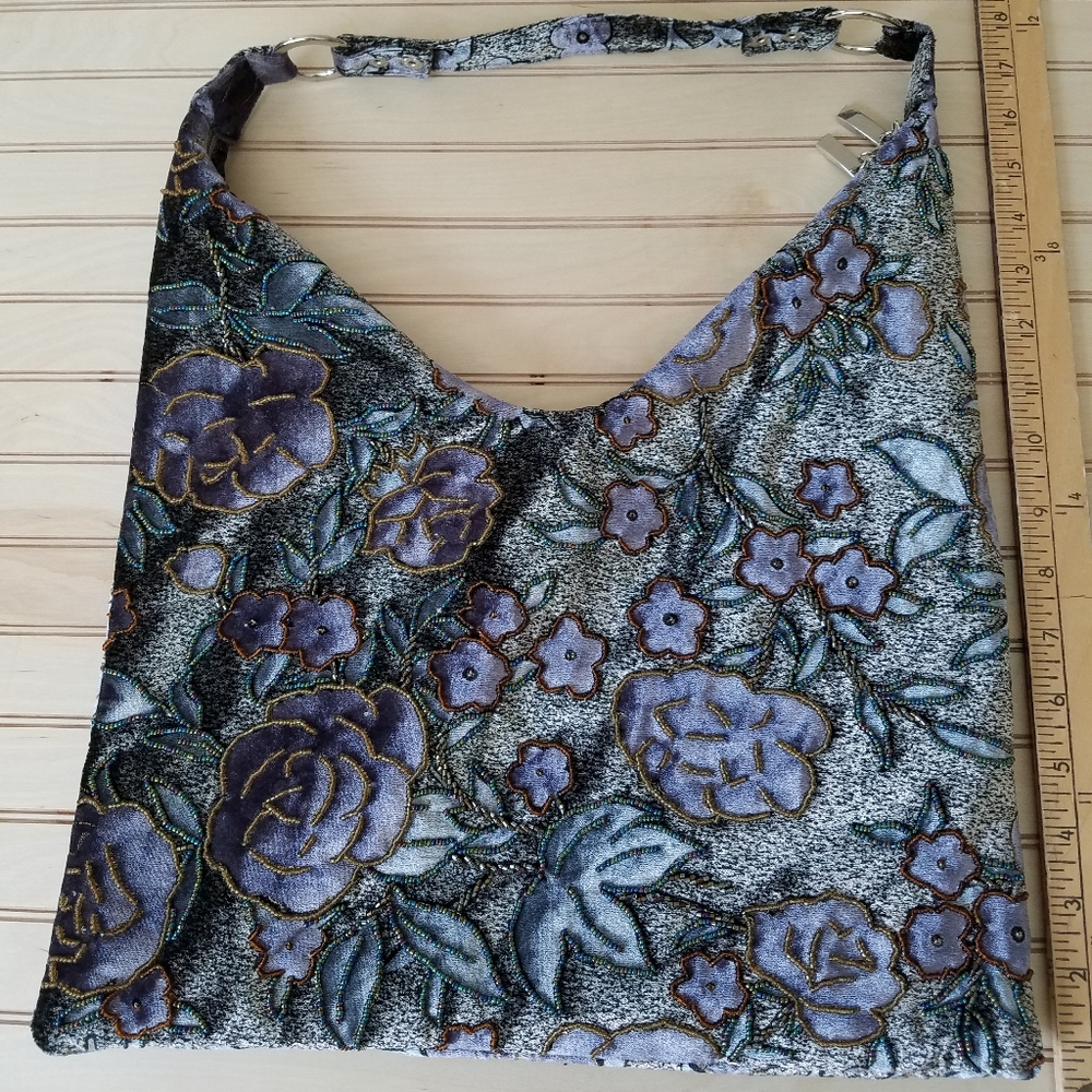 Velveteen Shoulder Bag